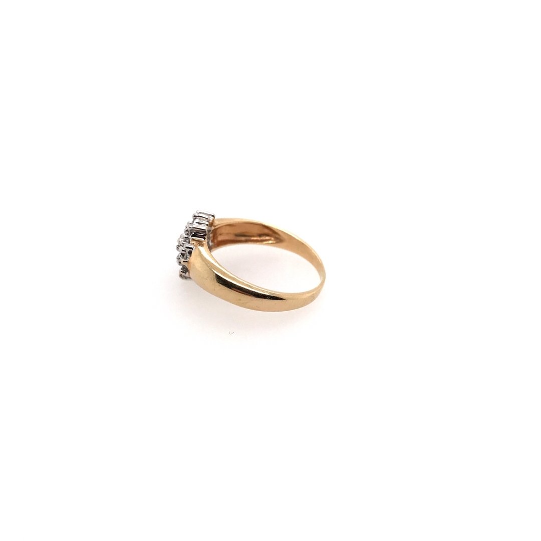 antiker-echtschmuck-antike-ringe-Ring Bicolor Gold 585 mit Brillanten-10060-Prejou