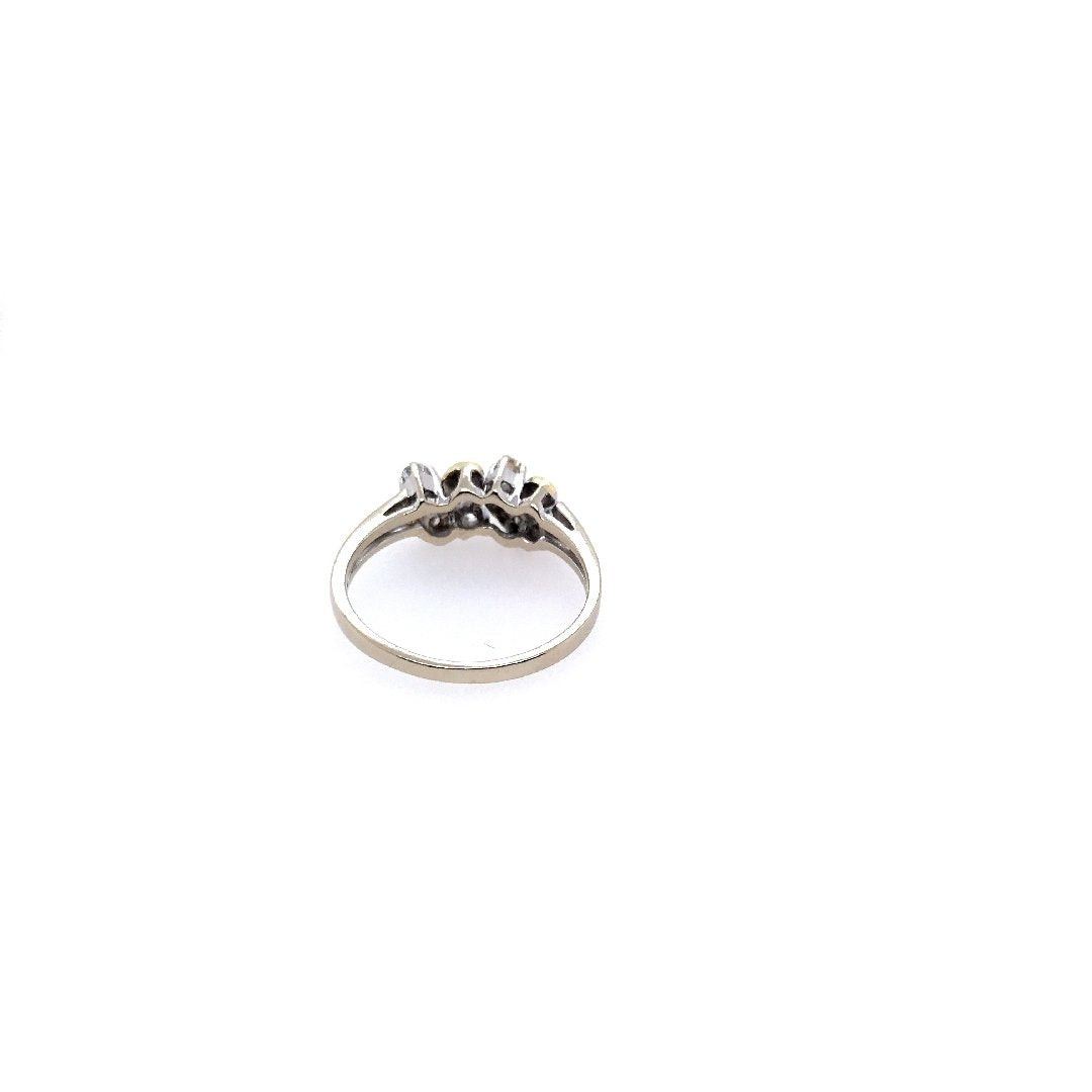 antiker-echtschmuck-antike-ringe-Ring Bicolor Gold 585 mit Brillanten-10084-Prejou