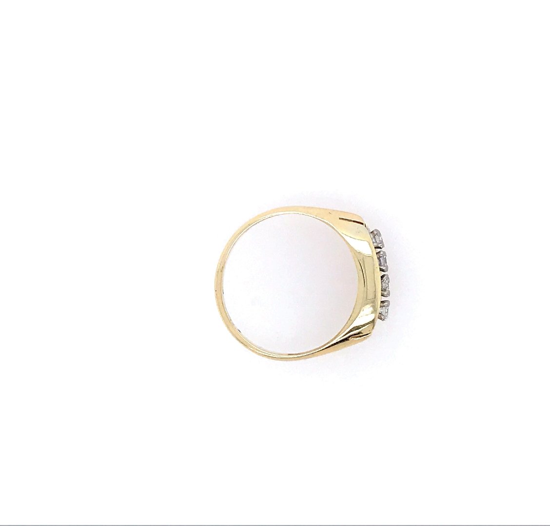 antiker-echtschmuck-antike-ringe-Ring Bicolor Gold 585 mit Brillanten-10457-Prejou