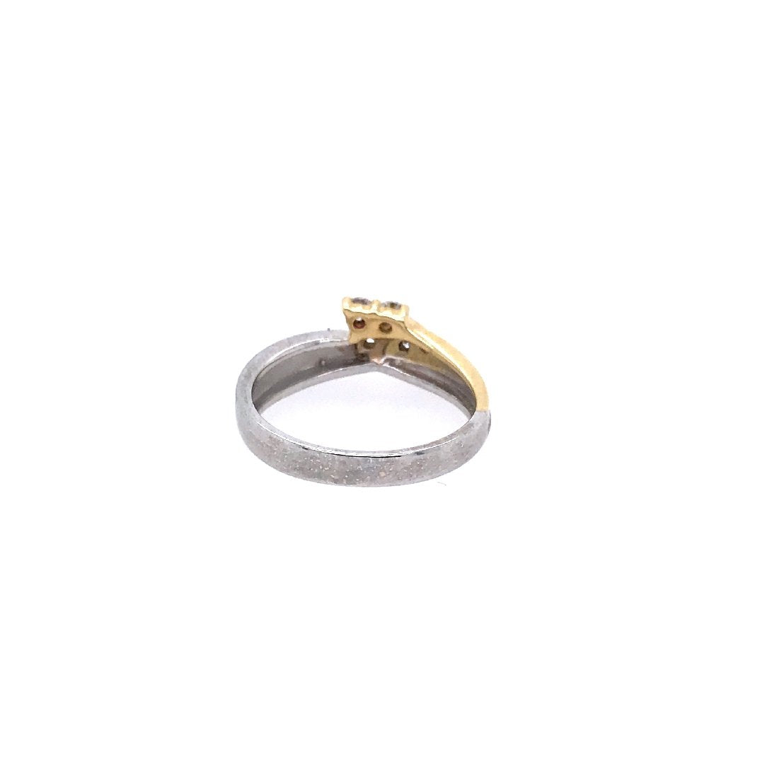 antiker-echtschmuck-antike-ringe-Ring Bicolor Gold 585 mit Brillanten-10732-Prejou