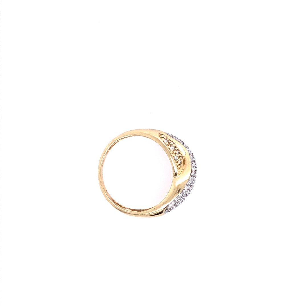antiker-echtschmuck-antike-ringe-Ring Bicolor Gold 585 mit Brillanten-10864-Prejou