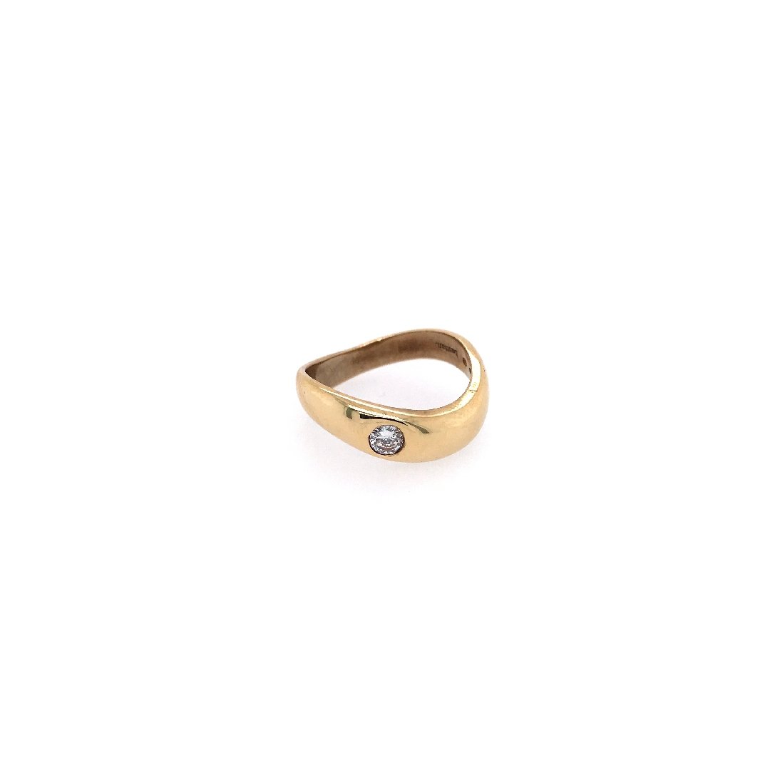 antiker-echtschmuck-antike-ringe-Ring Gelbgold 585 mit Brillant-10087-Prejou