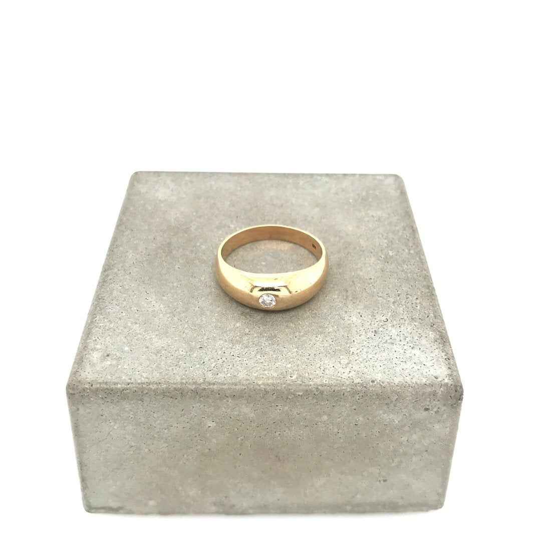 antiker-echtschmuck-antike-ringe-Ring Gelbgold 585 mit Brillant-10109-Prejou