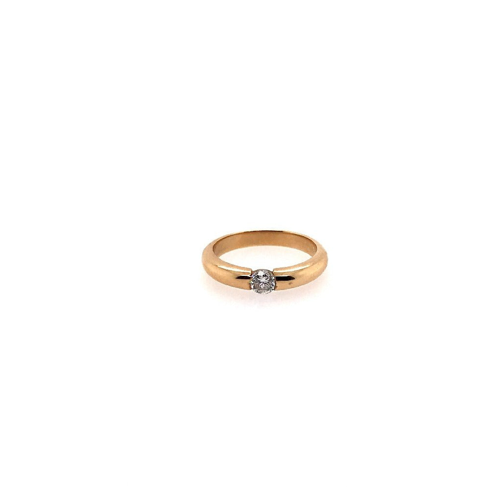 antiker-echtschmuck-antike-ringe-Ring Gelbgold 585 mit Brillant-10565-Prejou