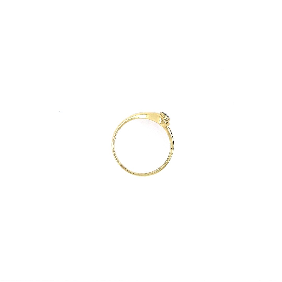 antiker-echtschmuck-antike-ringe-Ring Gelbgold 585 mit Brillant-11134-Prejou