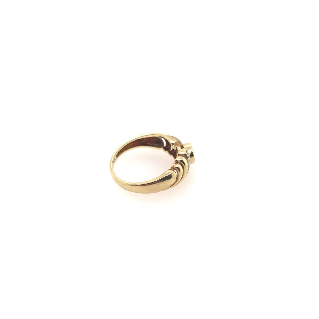 antiker-echtschmuck-antike-ringe-Ring Gelbgold 585 mit Brillanten-10001-Prejou