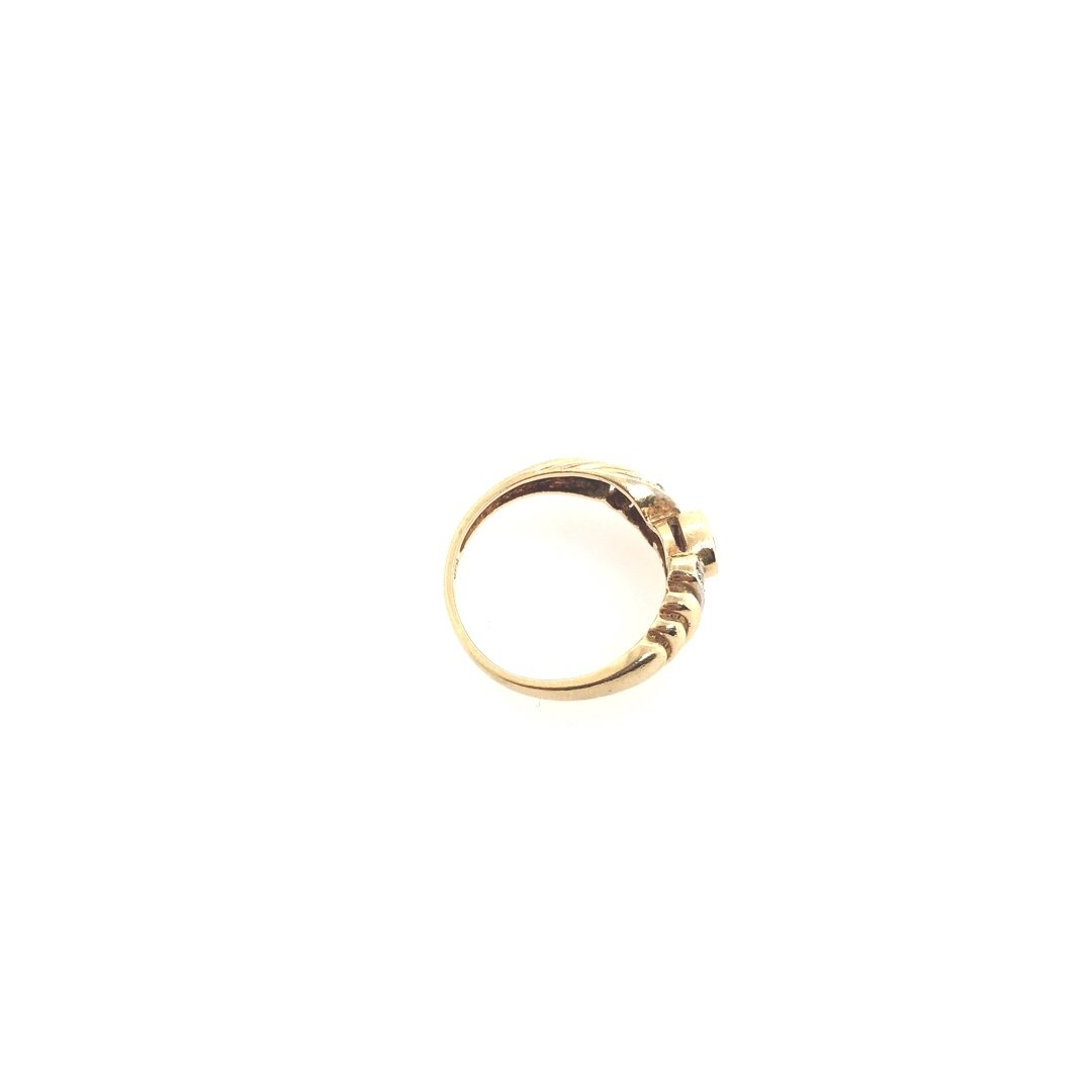 antiker-echtschmuck-antike-ringe-Ring Gelbgold 585 mit Brillanten-10001-Prejou