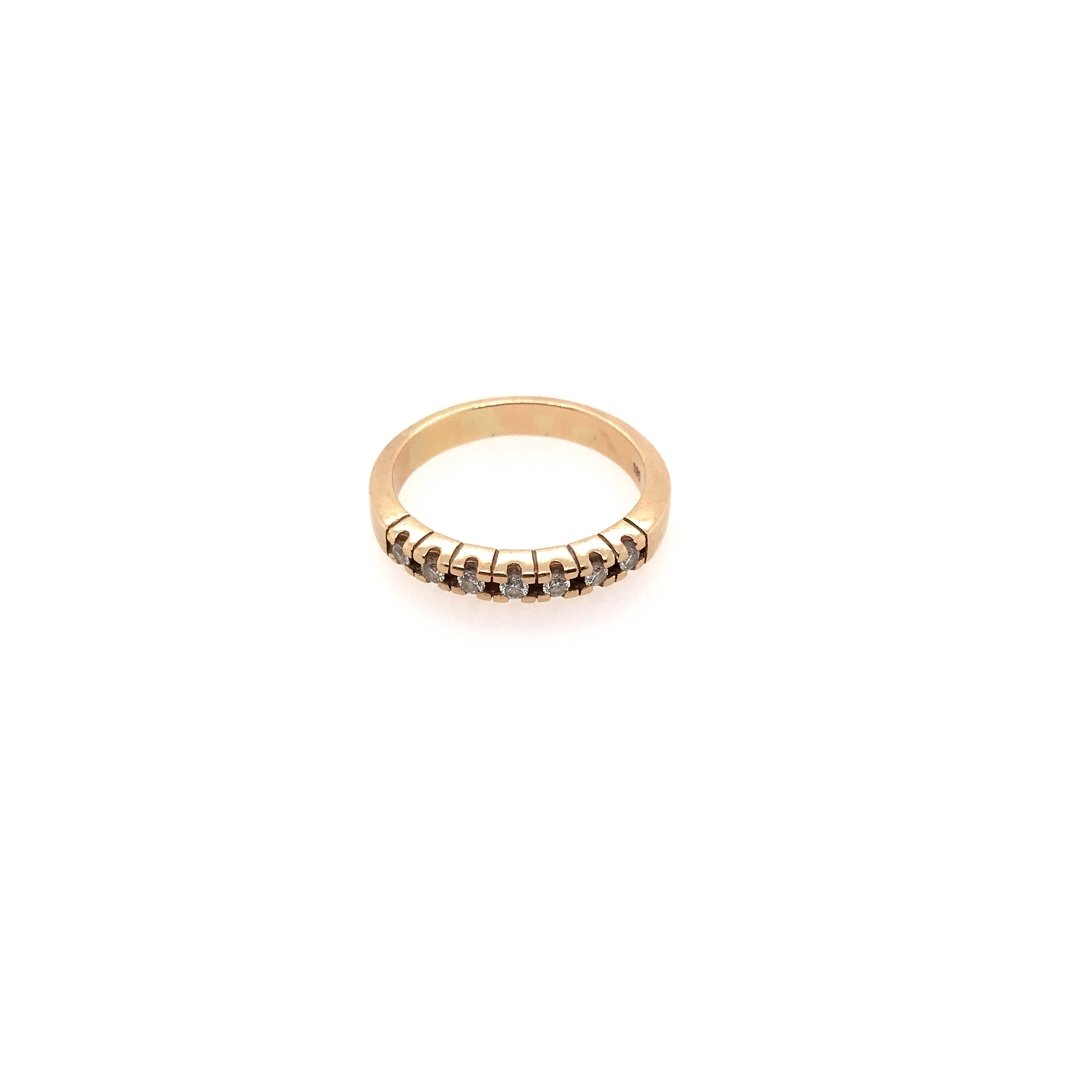 antiker-echtschmuck-antike-ringe-Ring Gelbgold 585 mit Brillanten-10028-Prejou