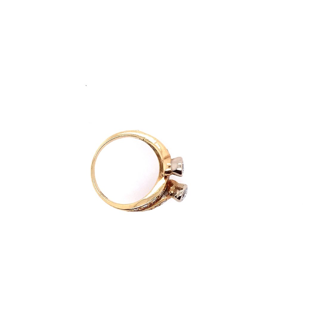 antiker-echtschmuck-antike-ringe-Ring Gelbgold 585 mit Brillanten-10134-Prejou