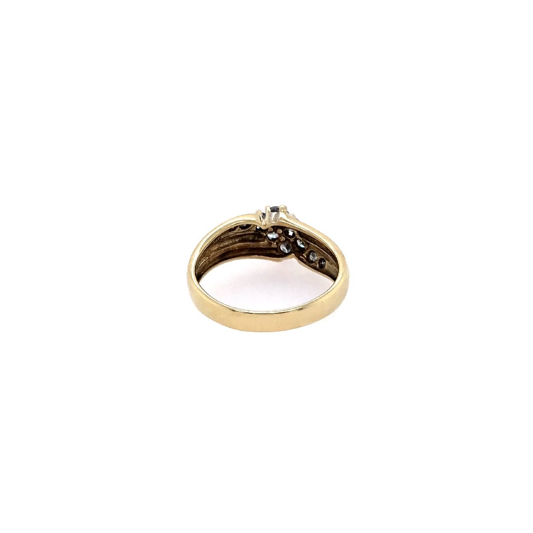 antiker-echtschmuck-antike-ringe-Ring Gelbgold 585 mit Brillanten-10142-Prejou