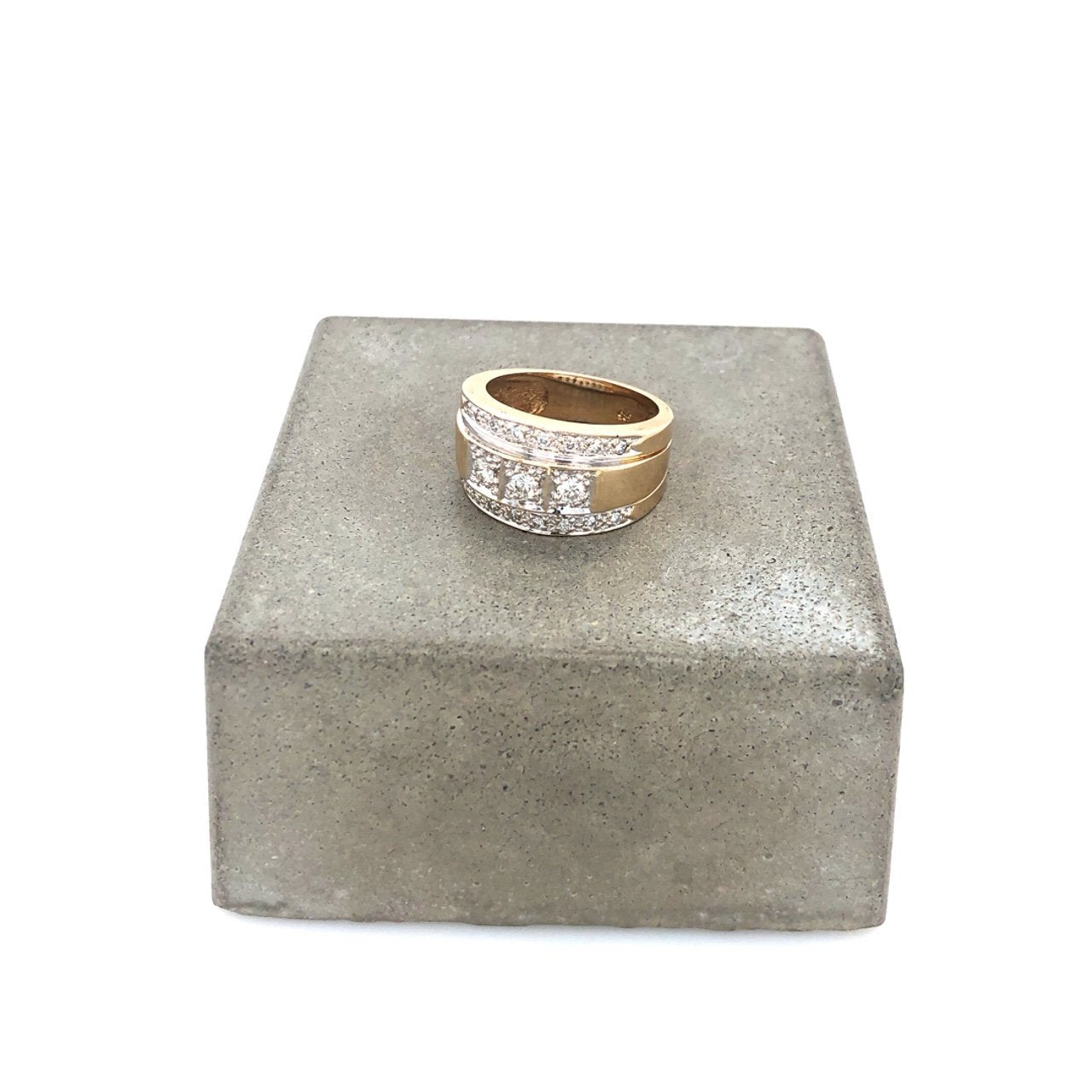 antiker-echtschmuck-antike-ringe-Ring Gelbgold 585 mit Brillanten-10274-Prejou
