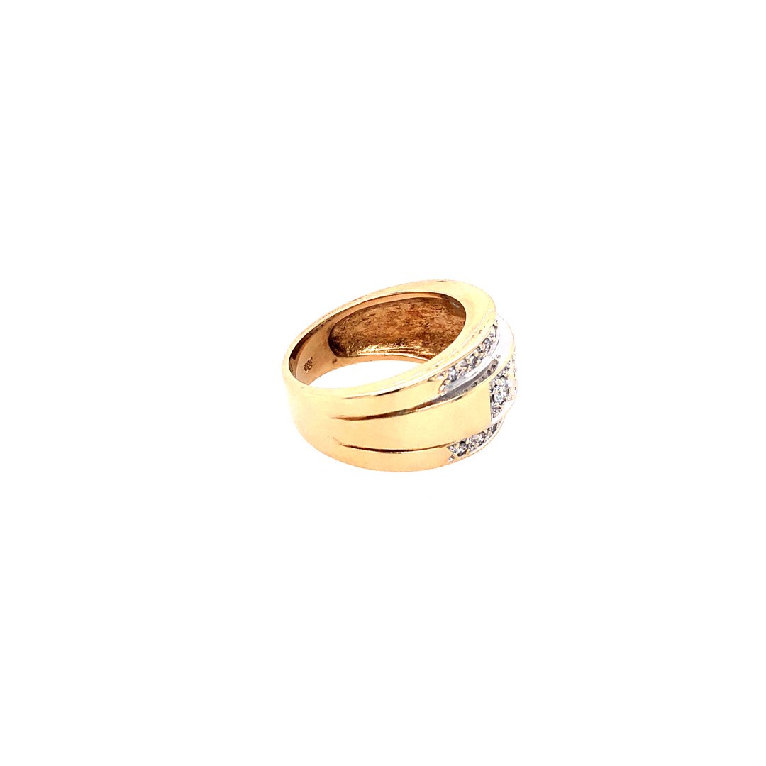 antiker-echtschmuck-antike-ringe-Ring Gelbgold 585 mit Brillanten-10274-Prejou