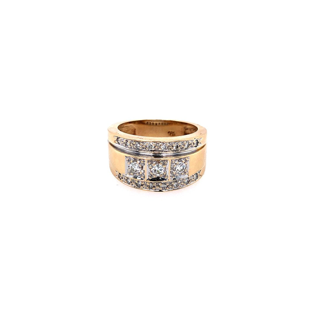 antiker-echtschmuck-antike-ringe-Ring Gelbgold 585 mit Brillanten-10274-Prejou