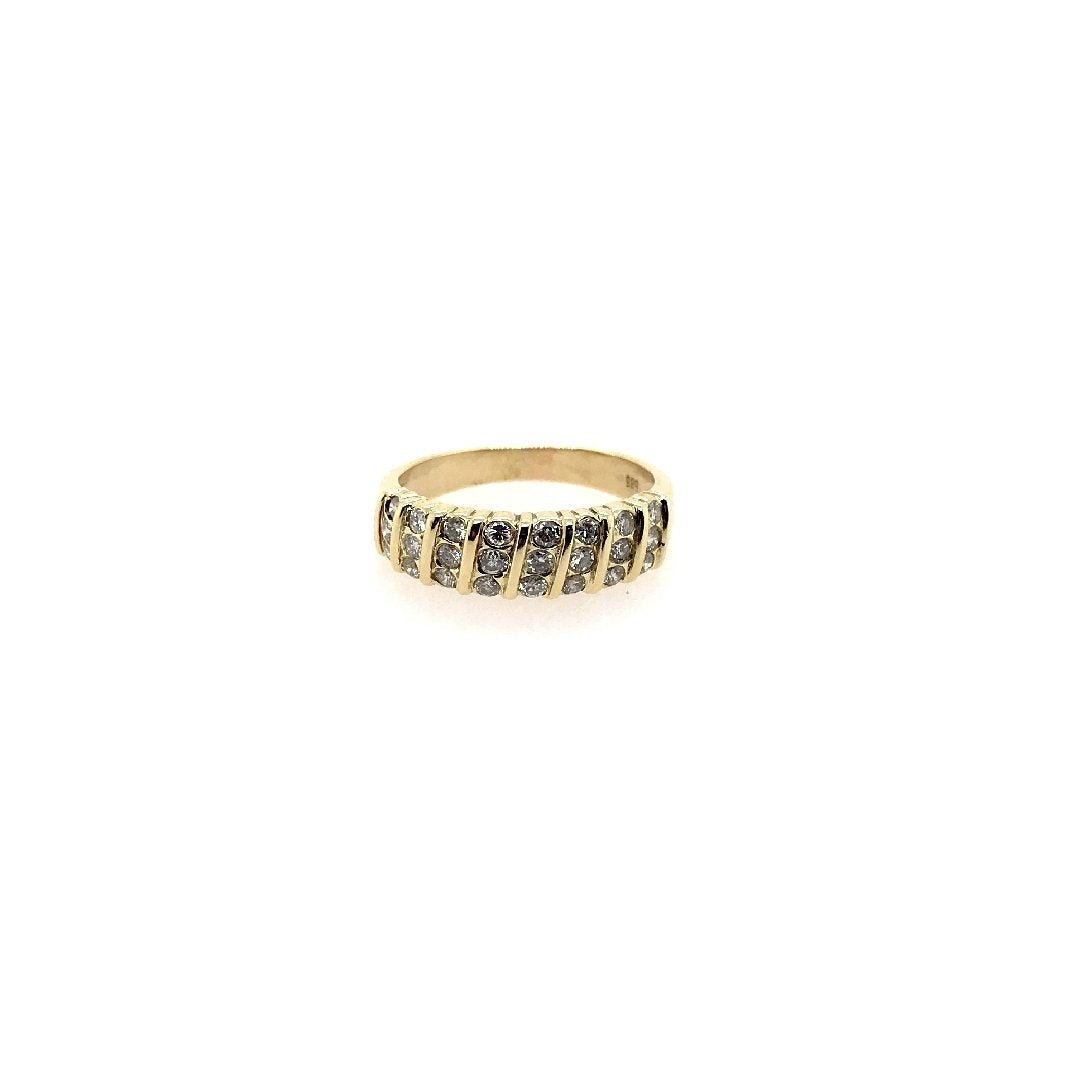 antiker-echtschmuck-antike-ringe-Ring Gelbgold 585 mit Brillanten-10374-Prejou