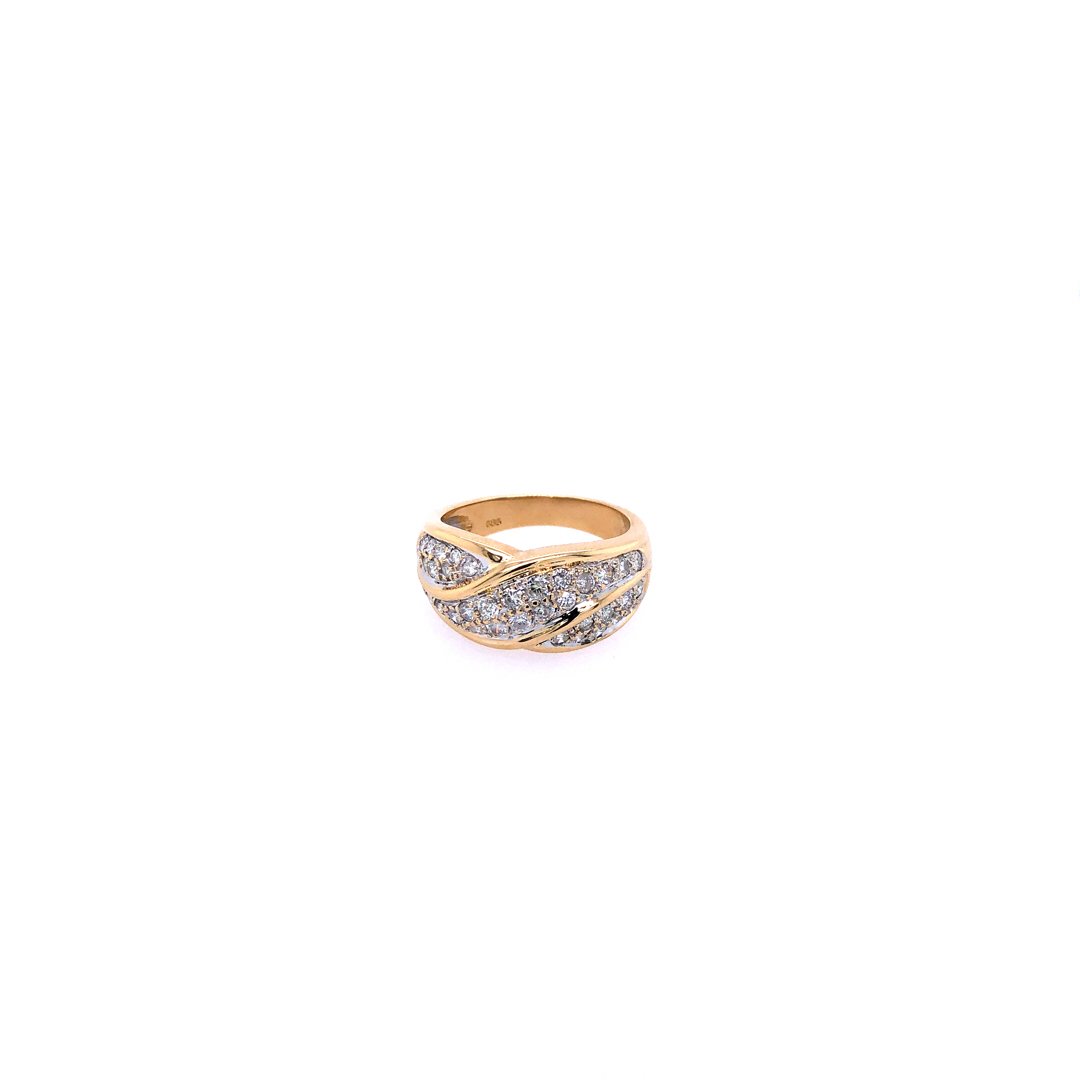 antiker-echtschmuck-antike-ringe-Ring Gelbgold 585 mit Brillanten-10417-Prejou