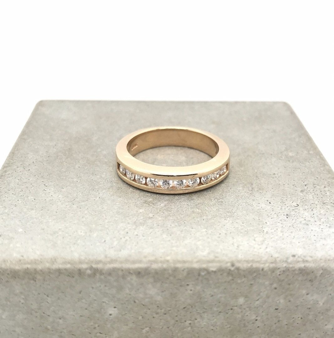 antiker-echtschmuck-antike-ringe-Ring Gelbgold 585 mit Brillanten-10466-Prejou