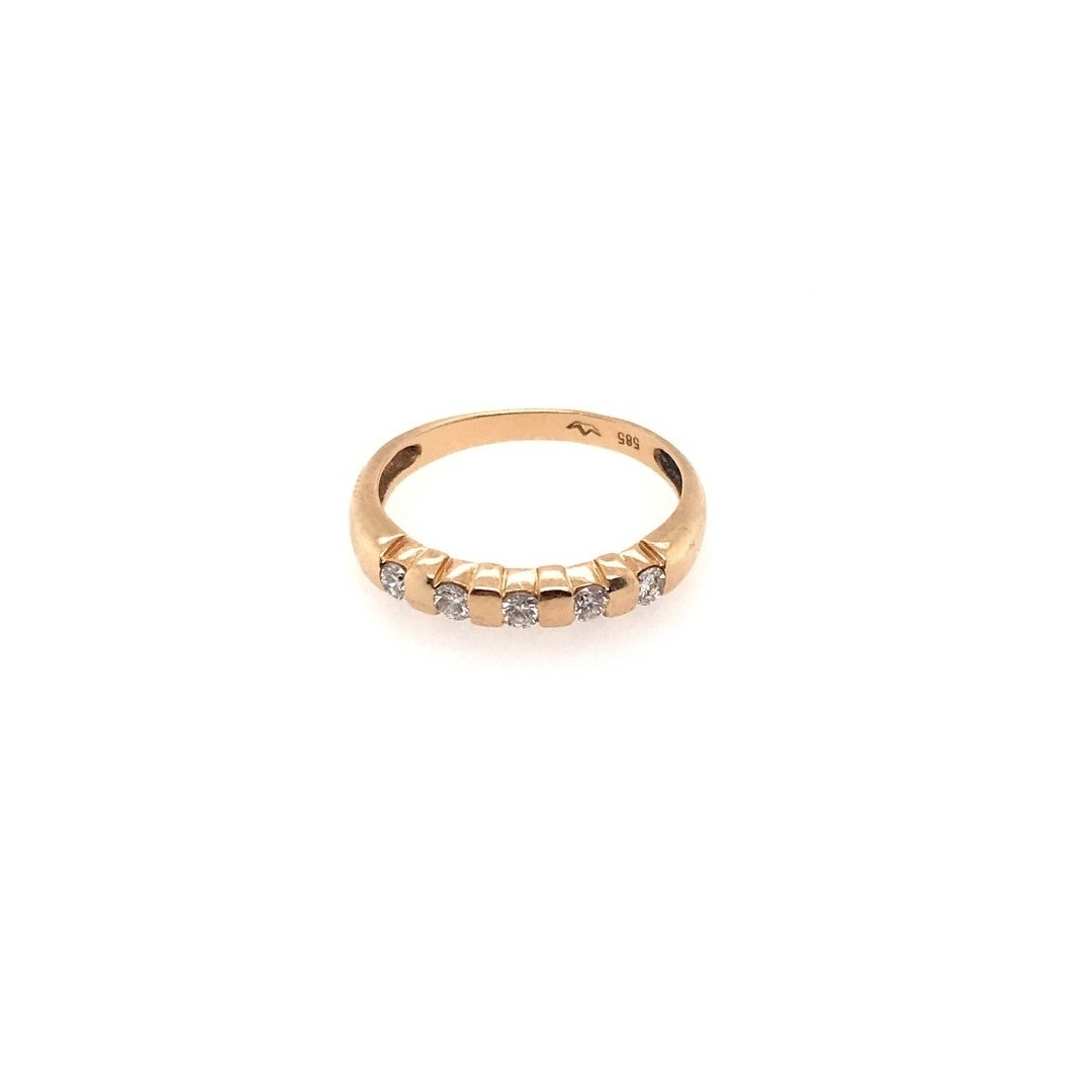 antiker-echtschmuck-antike-ringe-Ring Gelbgold 585 mit Brillanten-10497-Prejou