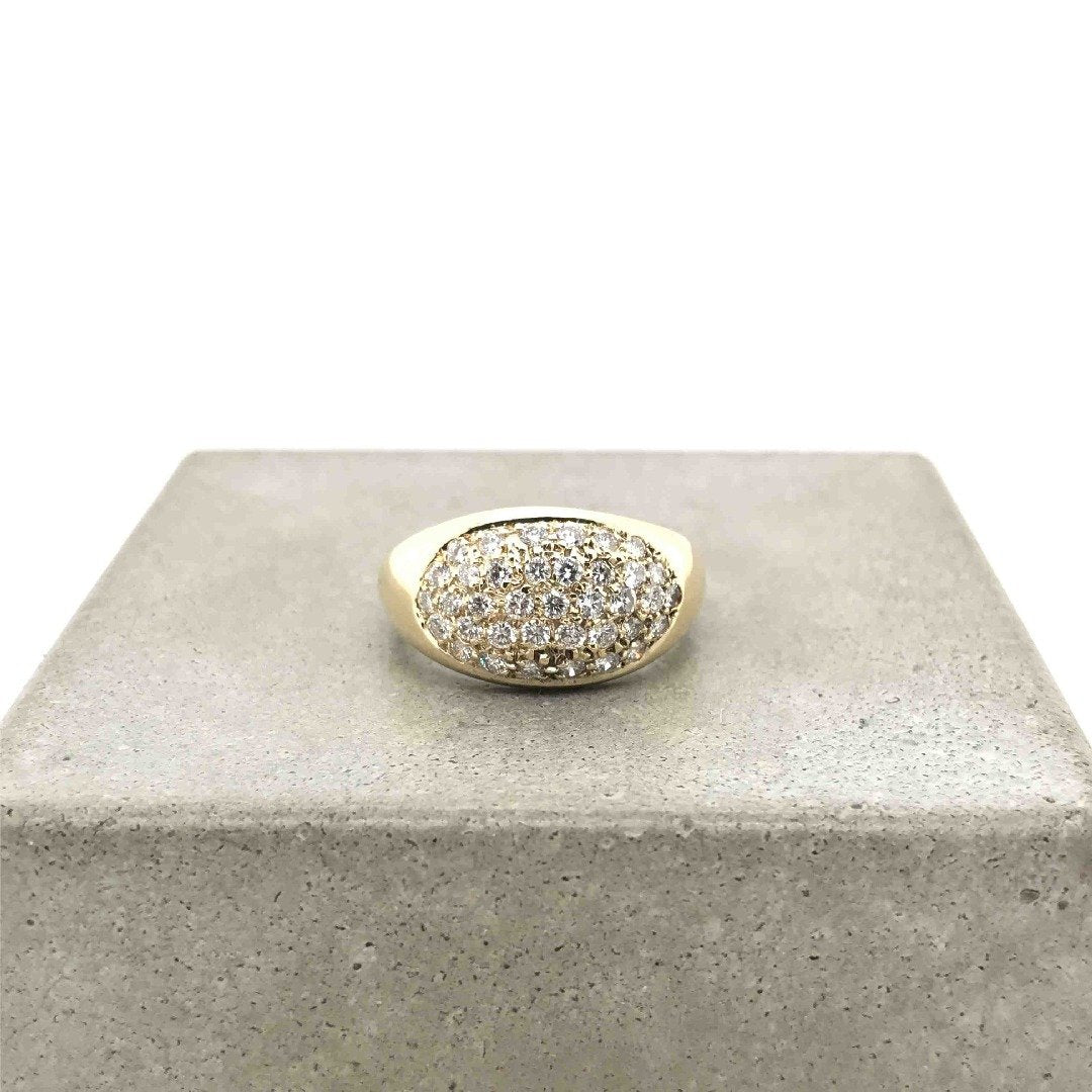 antiker-echtschmuck-antike-ringe-Ring Gelbgold 585 mit Brillanten-10583-Prejou