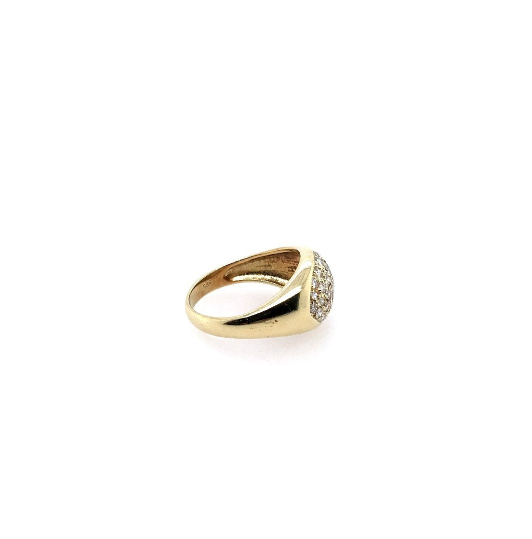 antiker-echtschmuck-antike-ringe-Ring Gelbgold 585 mit Brillanten-10583-Prejou