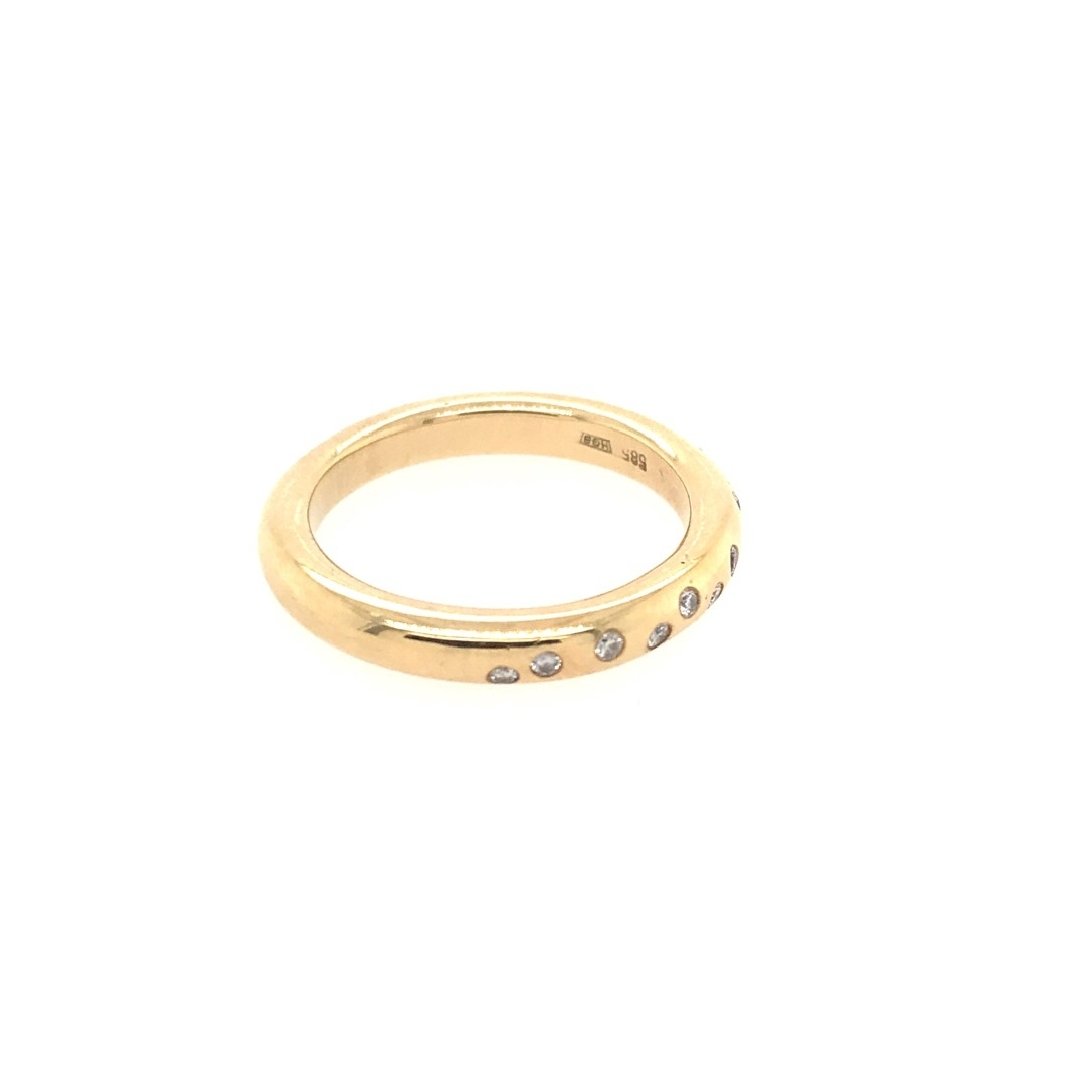 antiker-echtschmuck-antike-ringe-Ring Gelbgold 585 mit Brillanten-10594-Prejou