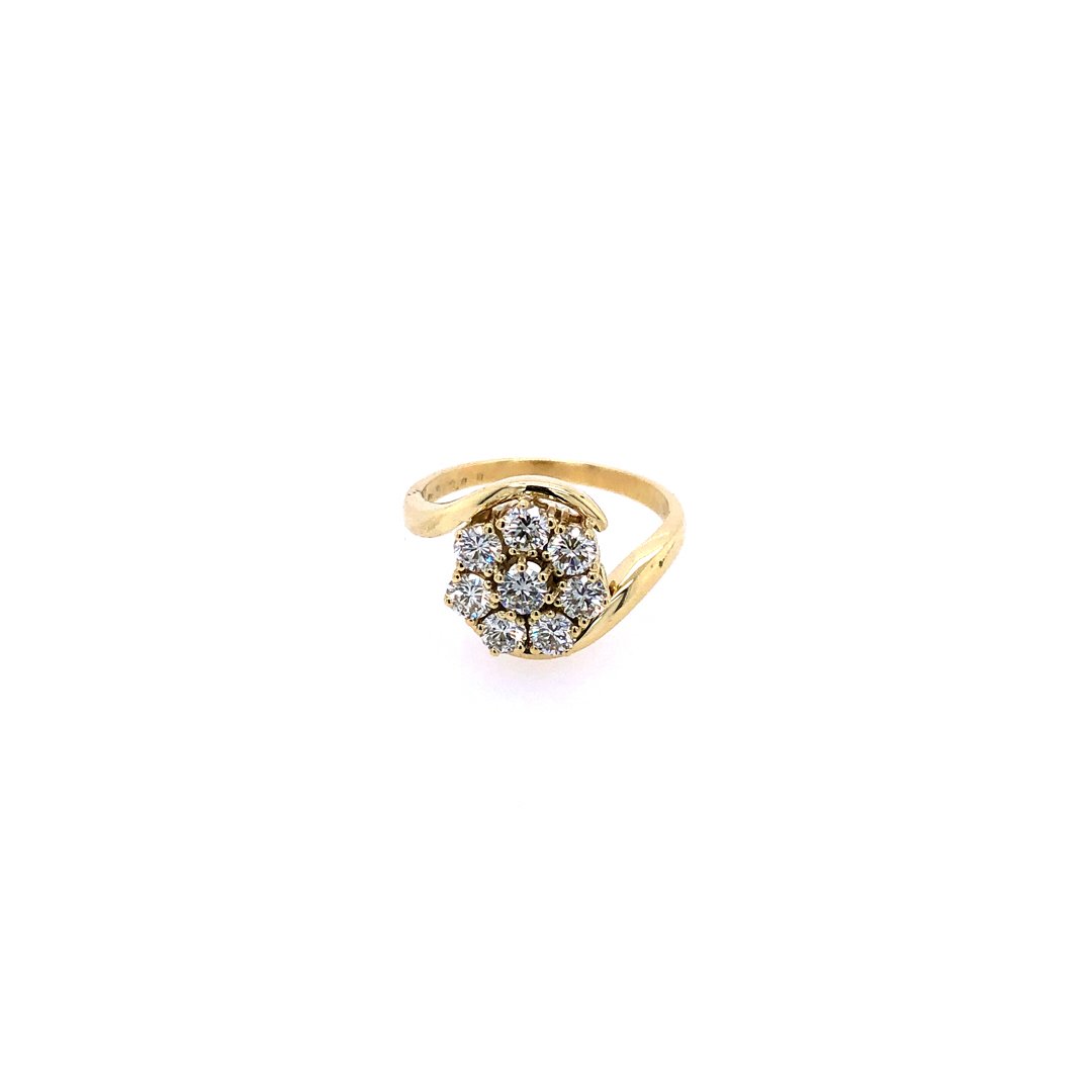 antiker-echtschmuck-antike-ringe-Ring Gelbgold 585 mit Brillanten-10848-Prejou