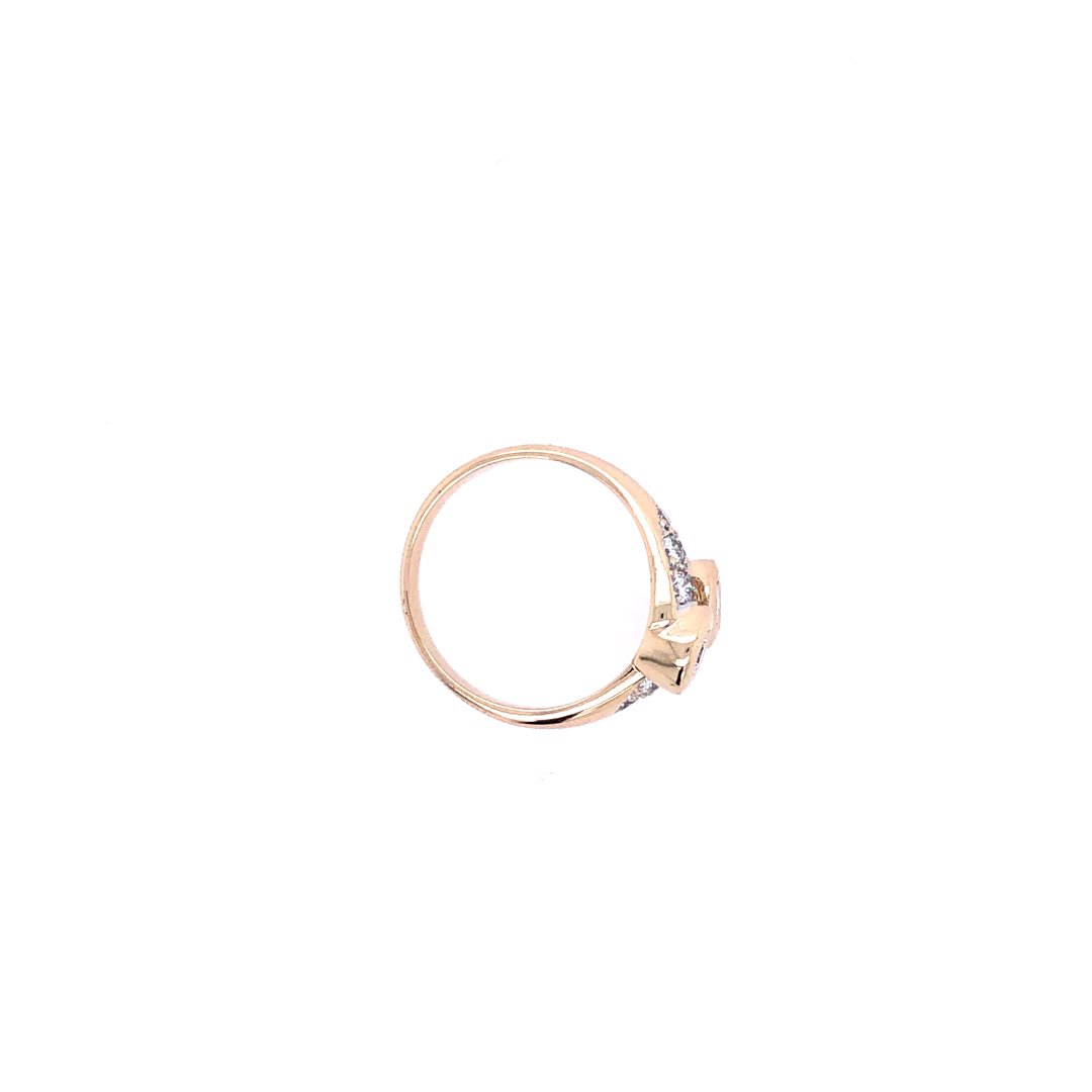 antiker-echtschmuck-antike-ringe-Ring Gelbgold 585 mit Brillanten-10858-Prejou