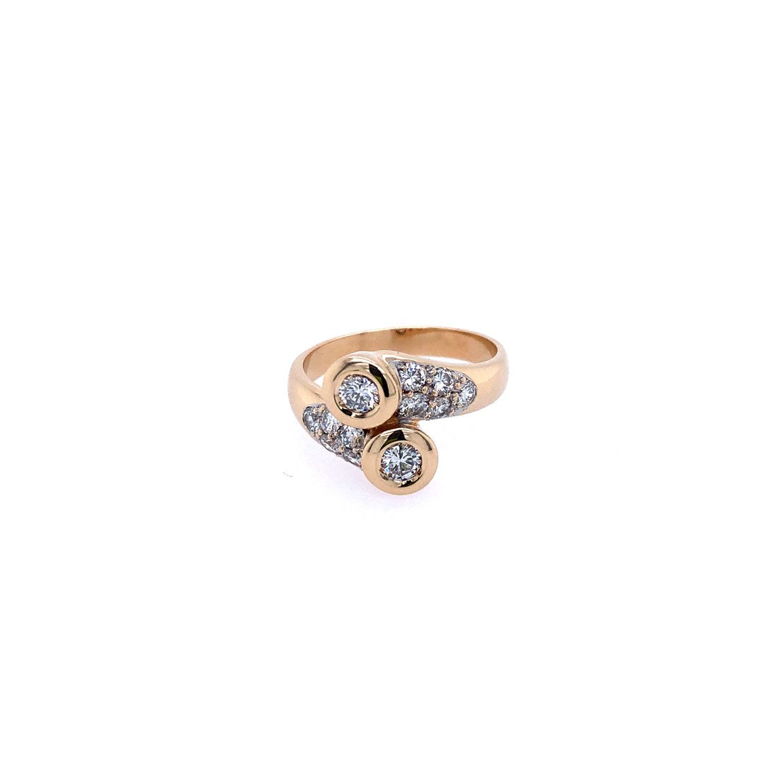 antiker-echtschmuck-antike-ringe-Ring Gelbgold 585 mit Brillanten-10858-Prejou