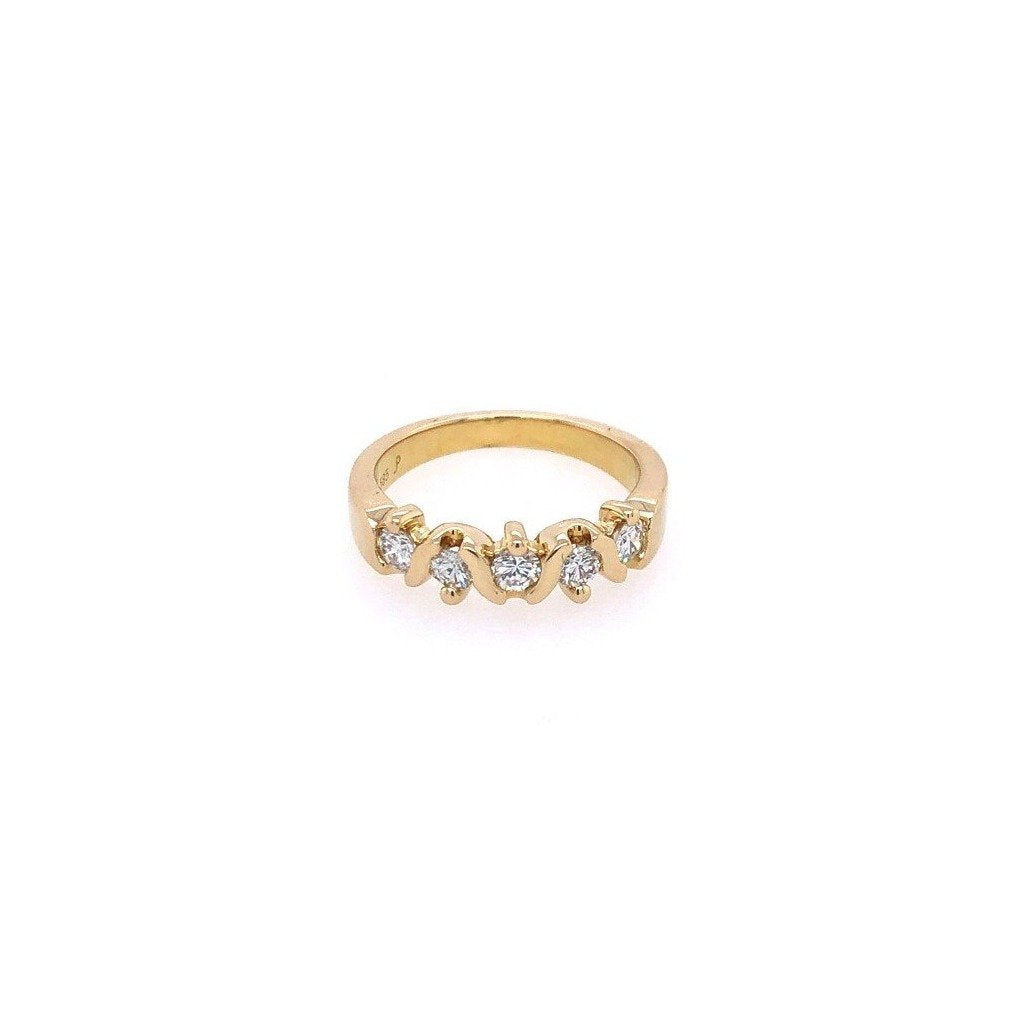 antiker-echtschmuck-antike-ringe-Ring Gelbgold 585 mit Brillanten-11414-Prejou