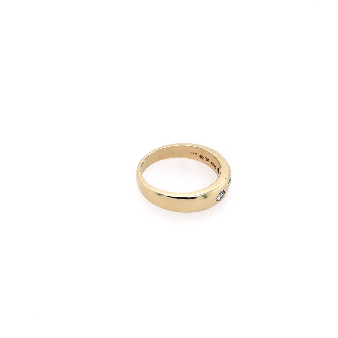 antiker-echtschmuck-antike-ringe-Ring Gelbgold 585 mit Diamanten-10589-Prejou