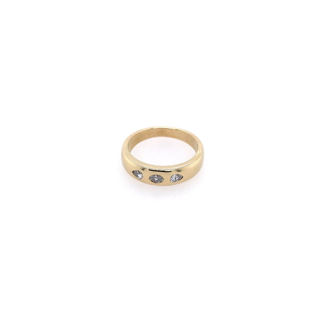 antiker-echtschmuck-antike-ringe-Ring Gelbgold 585 mit Diamanten-10589-Prejou