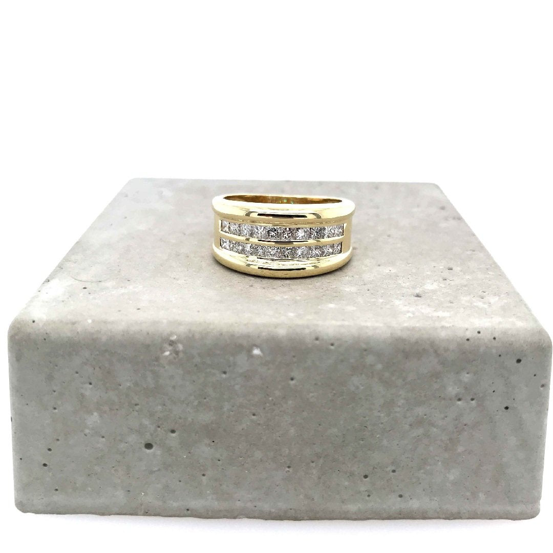 antiker-echtschmuck-antike-ringe-Ring Gelbgold 585 mit Diamanten-10741-Prejou