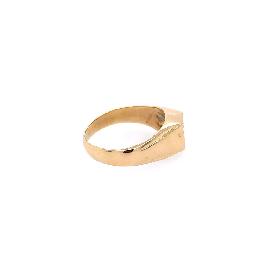 antiker-echtschmuck-antike-ringe-Ring Gelbgold 750 mit Brillant 0,85 ct-10117-Prejou