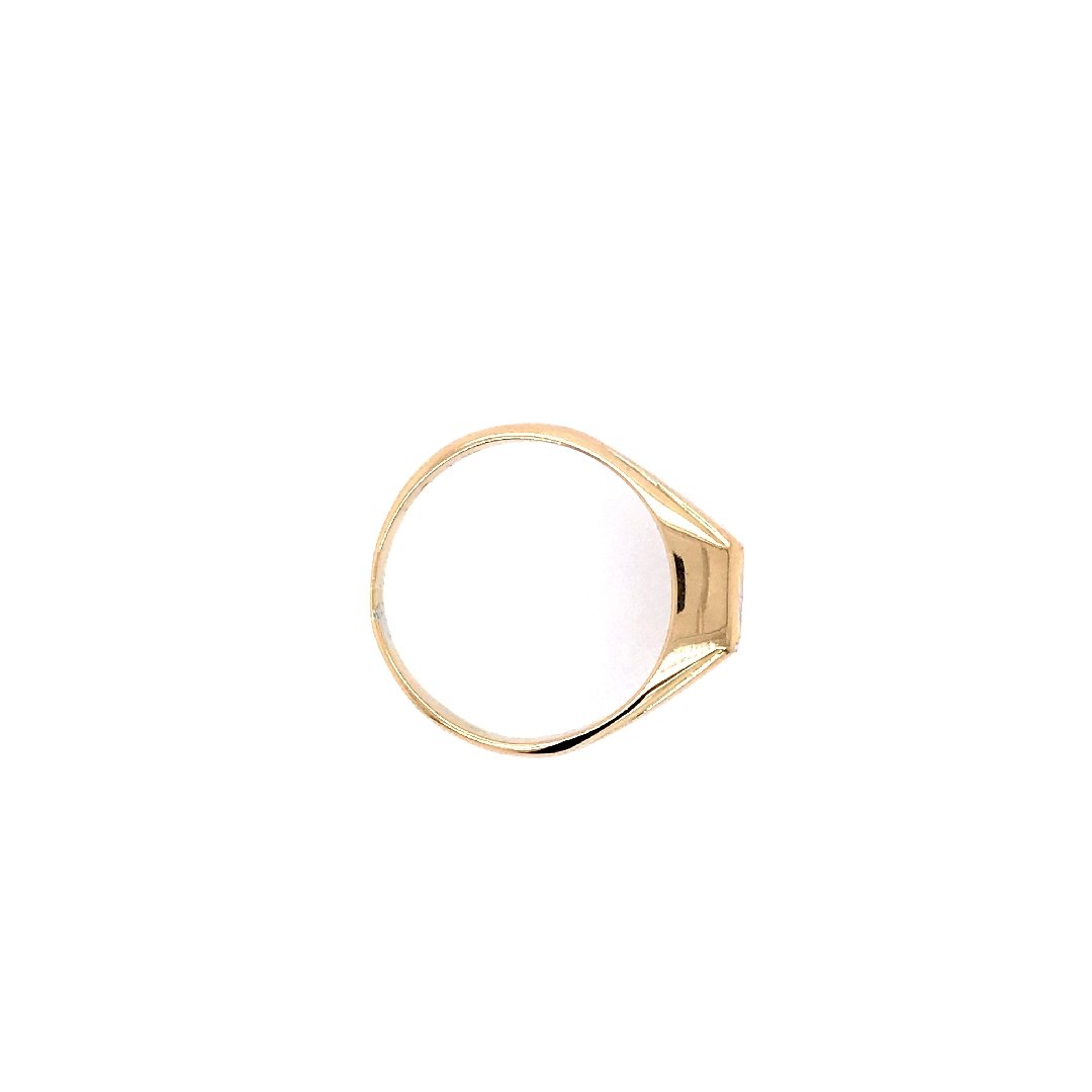 antiker-echtschmuck-antike-ringe-Ring Gelbgold 750 mit Brillant 0,85 ct-10117-Prejou