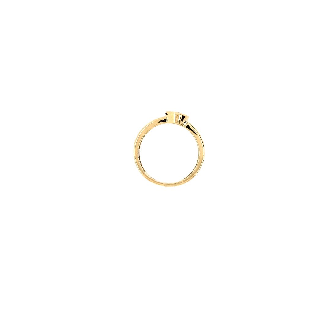 antiker-echtschmuck-antike-ringe-Ring Gelbgold 750 mit Brillant-10383-Prejou