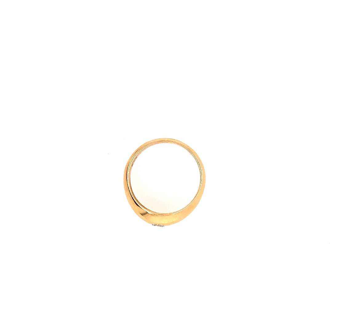 antiker-echtschmuck-antike-ringe-Ring Gelbgold 750 mit Brillant-10723-Prejou