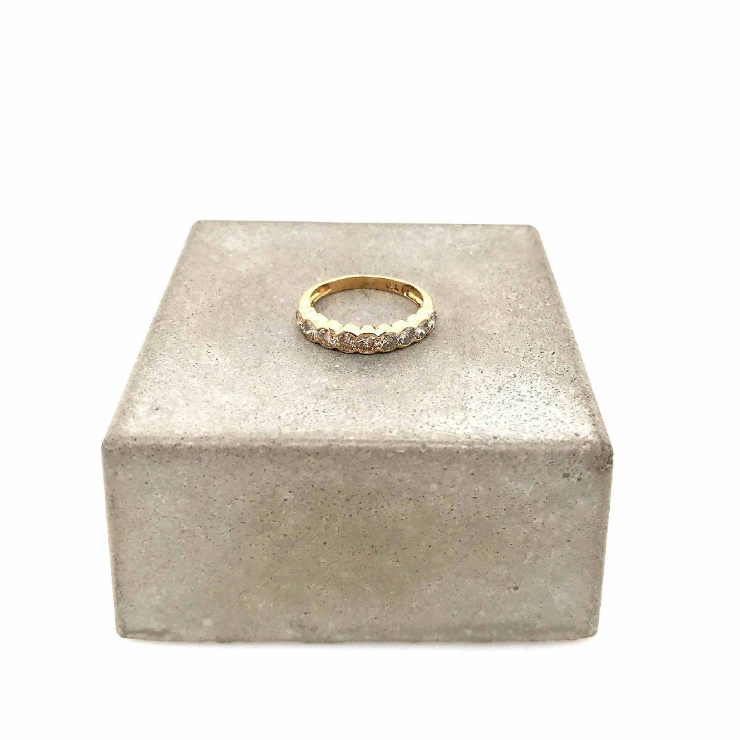 antiker-echtschmuck-antike-ringe-Ring Gelbgold 750 mit Brillanten-10090-Prejou