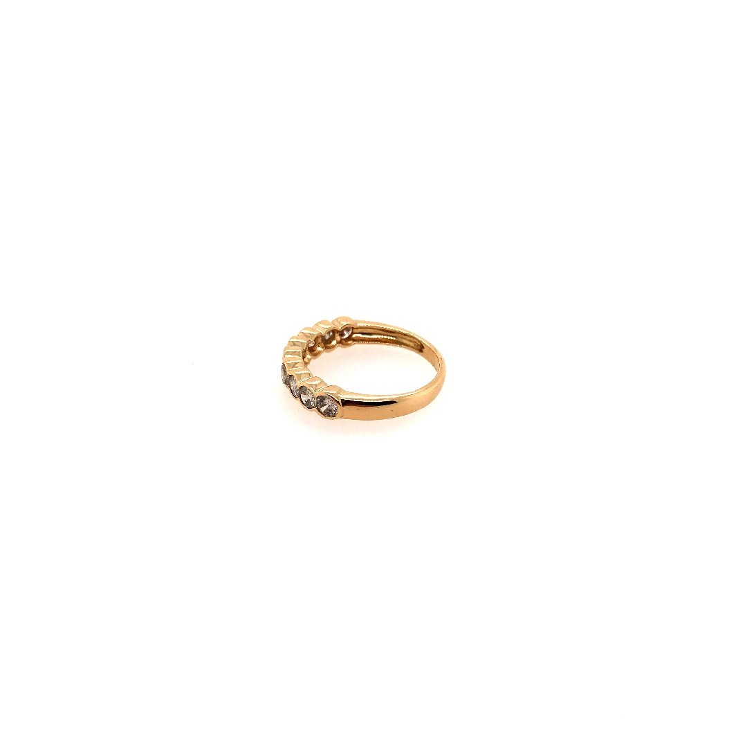 antiker-echtschmuck-antike-ringe-Ring Gelbgold 750 mit Brillanten-10090-Prejou