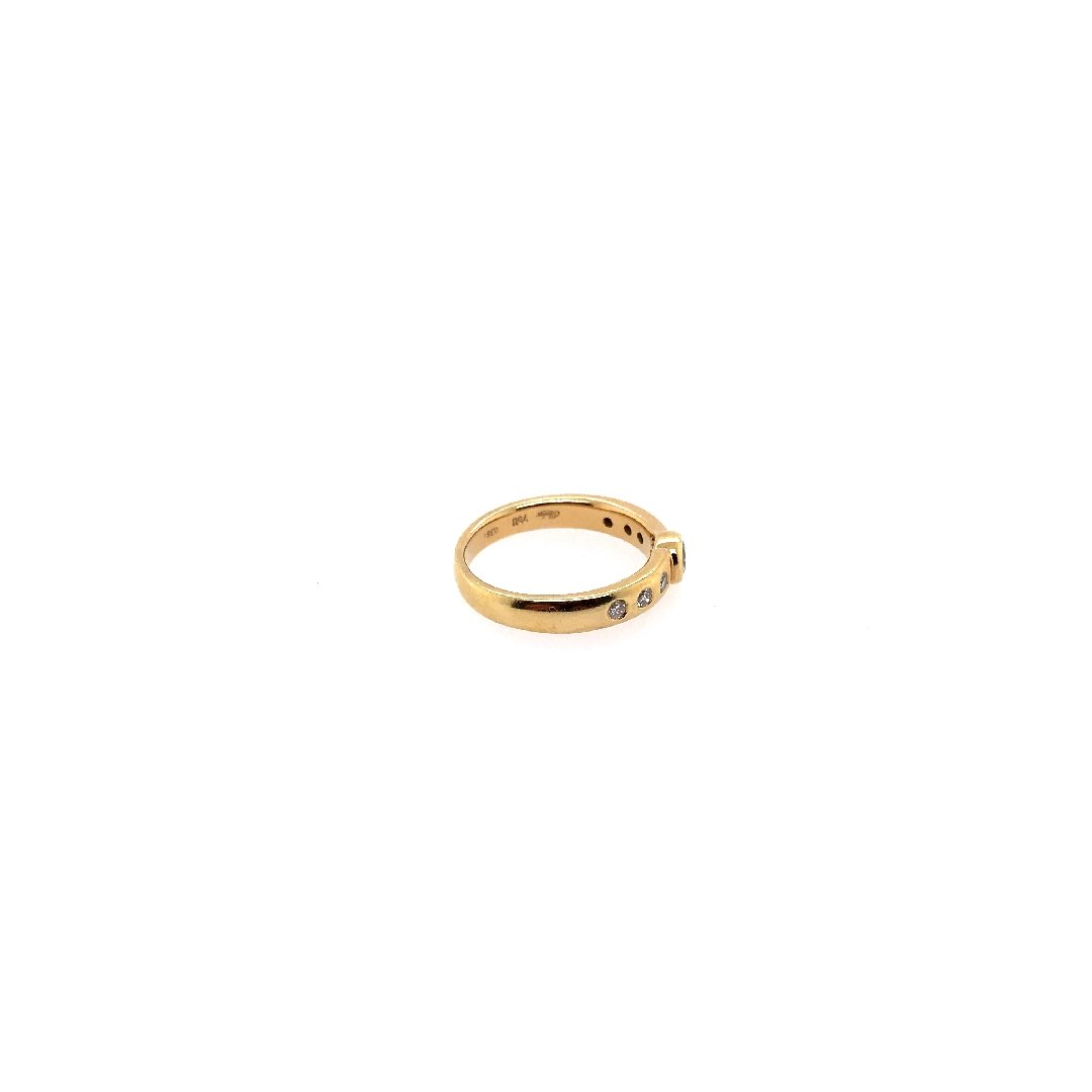 antiker-echtschmuck-antike-ringe-Ring Gelbgold 750 mit Brillanten-10186-Prejou