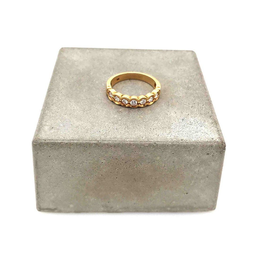 antiker-echtschmuck-antike-ringe-Ring Gelbgold 750 mit Brillanten-10591-Prejou