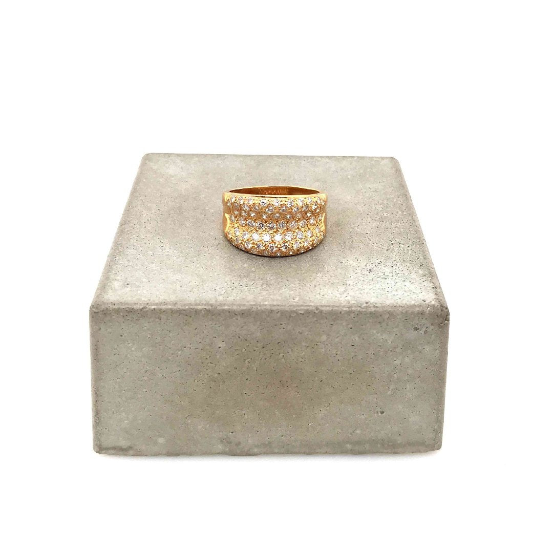 antiker-echtschmuck-antike-ringe-Ring Gelbgold 750 mit Brillanten-10780-Prejou