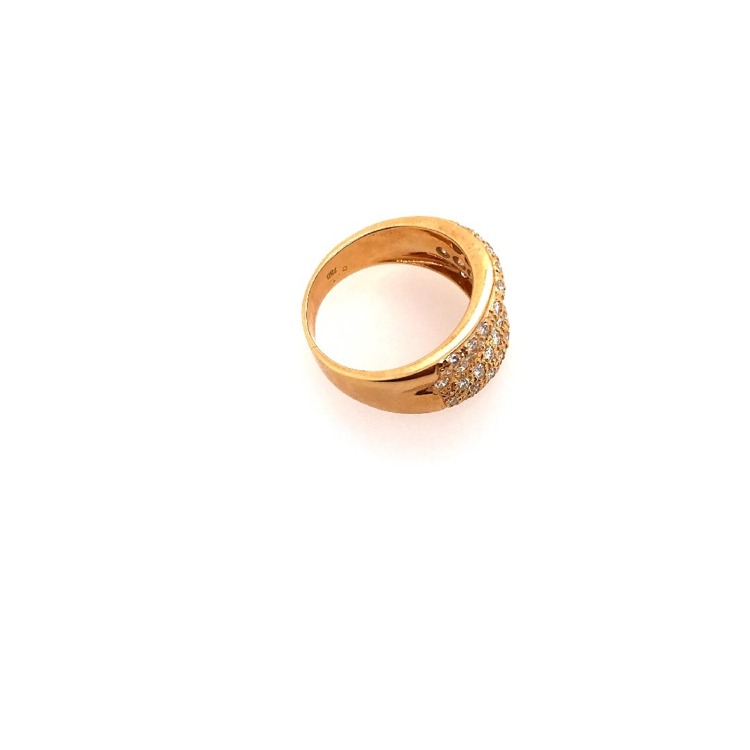 antiker-echtschmuck-antike-ringe-Ring Gelbgold 750 mit Brillanten-10780-Prejou