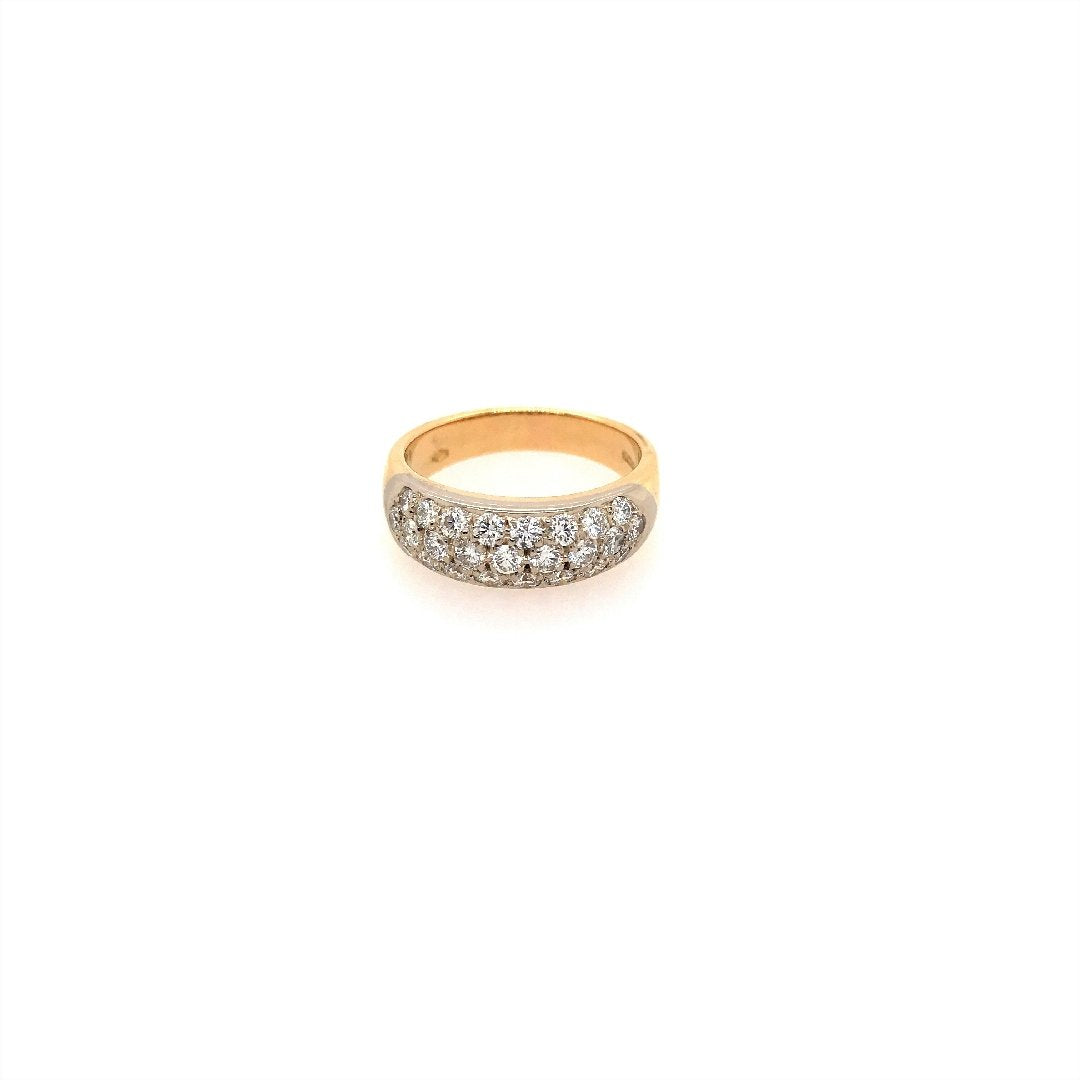 antiker-echtschmuck-antike-ringe-Ring Gelbgold 750 mit Brillanten-10781-Prejou