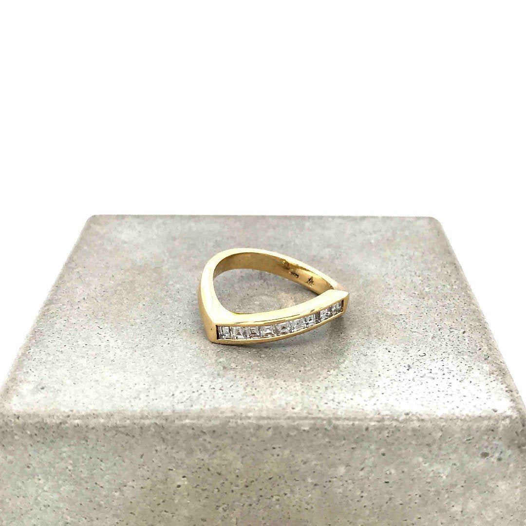 antiker-echtschmuck-antike-ringe-Ring Gelbgold 750 mit Diamanten-10008-Prejou