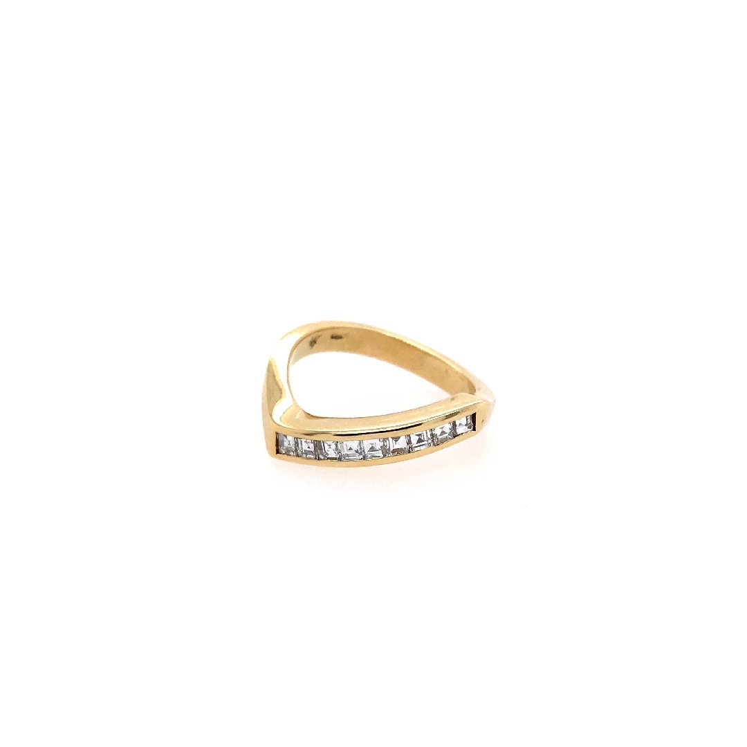 antiker-echtschmuck-antike-ringe-Ring Gelbgold 750 mit Diamanten-10008-Prejou
