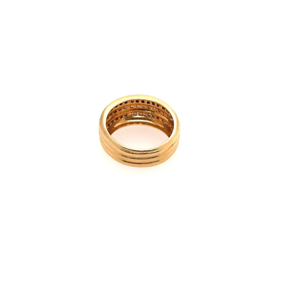 antiker-echtschmuck-antike-ringe-Ring Gelbgold 750 mit Diamanten-10544-Prejou