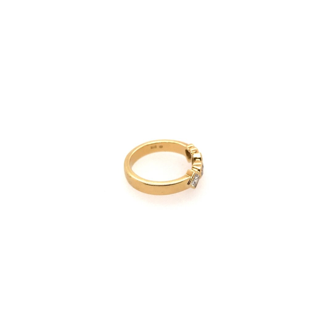 antiker-echtschmuck-antike-ringe-Ring Gelbgold 750 mit Diamanten &amp; Brillanten-10320-Prejou