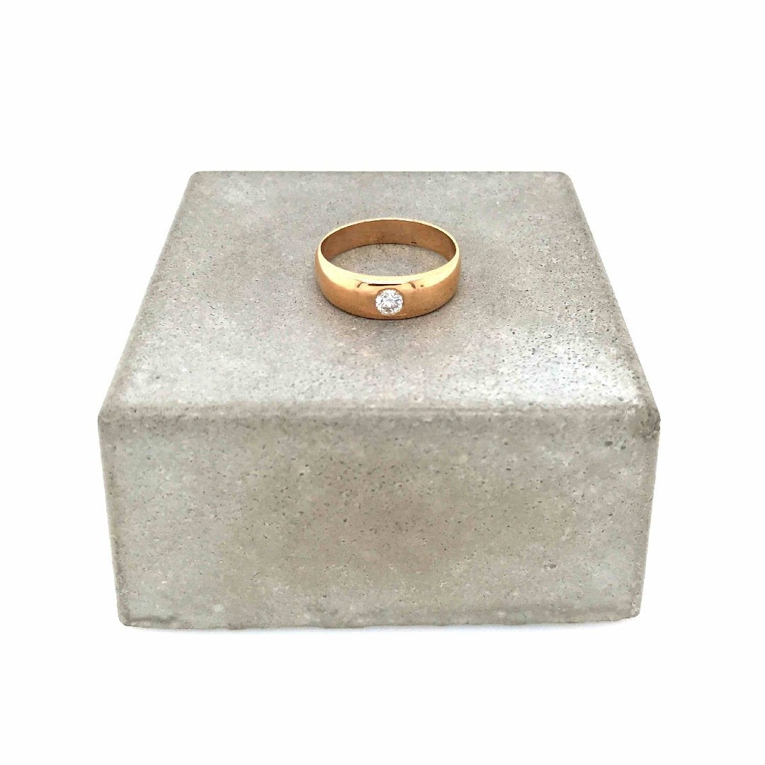 antiker-echtschmuck-antike-ringe-Ring Gelbgold 916 mit Brillant-10738-Prejou