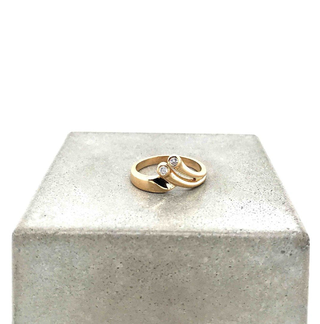 antiker-echtschmuck-antike-ringe-Ring Roségold 750 mit Brillanten-10171-Prejou