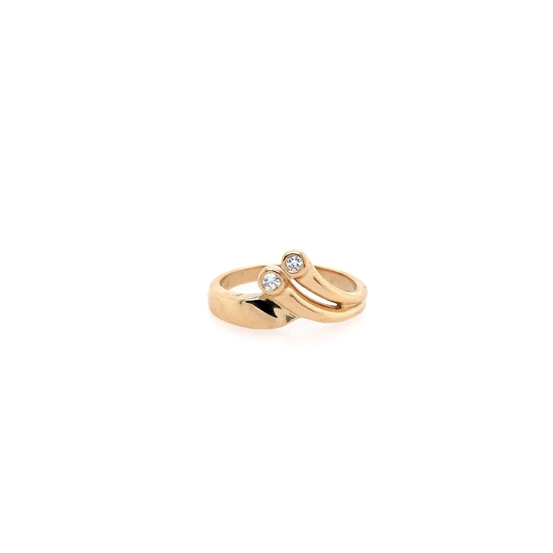 antiker-echtschmuck-antike-ringe-Ring Roségold 750 mit Brillanten-10171-Prejou
