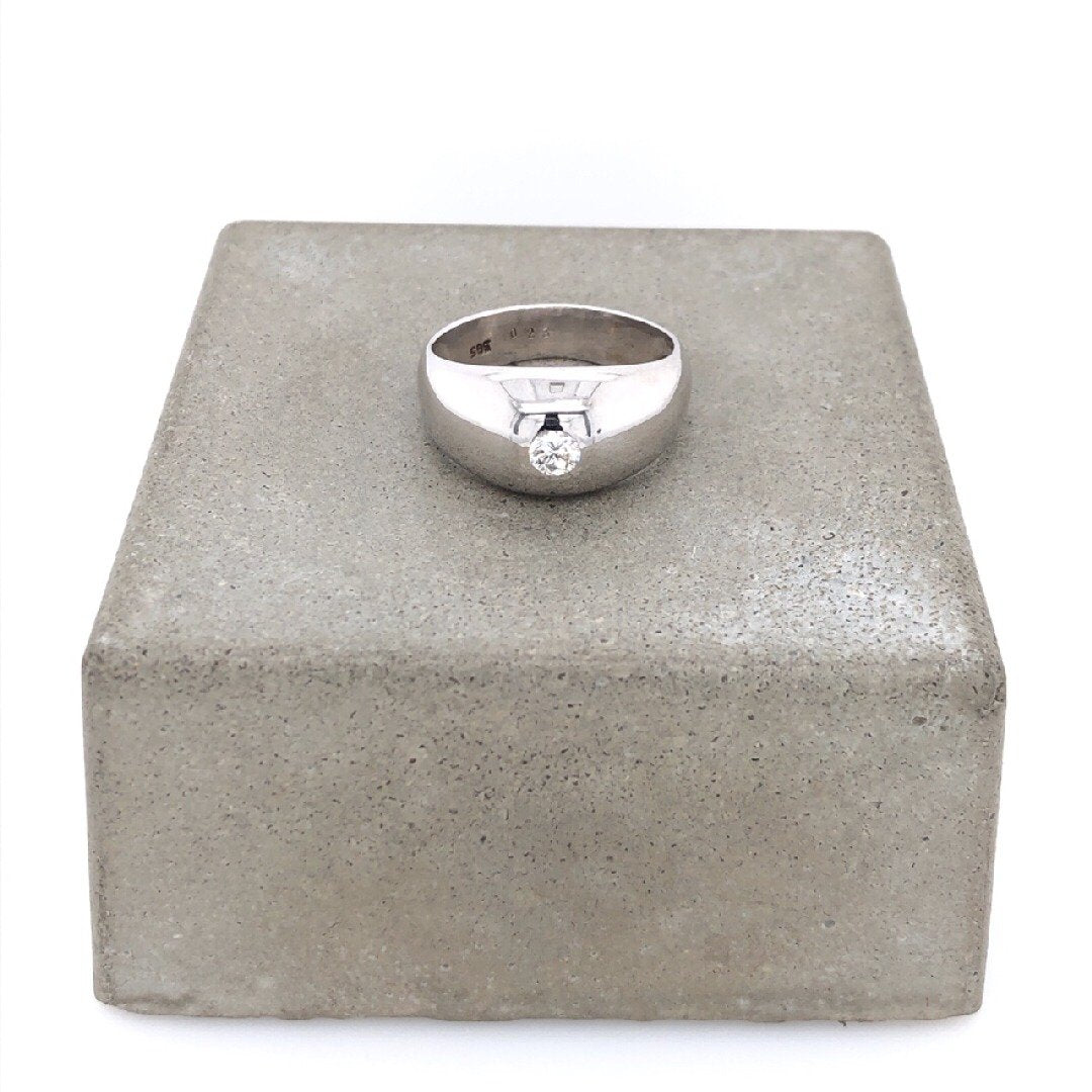 antiker-echtschmuck-antike-ringe-Ring Weissgold 585 mit Brillant-10166-Prejou